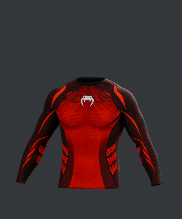 Long-sleeve BJJ rashguard design