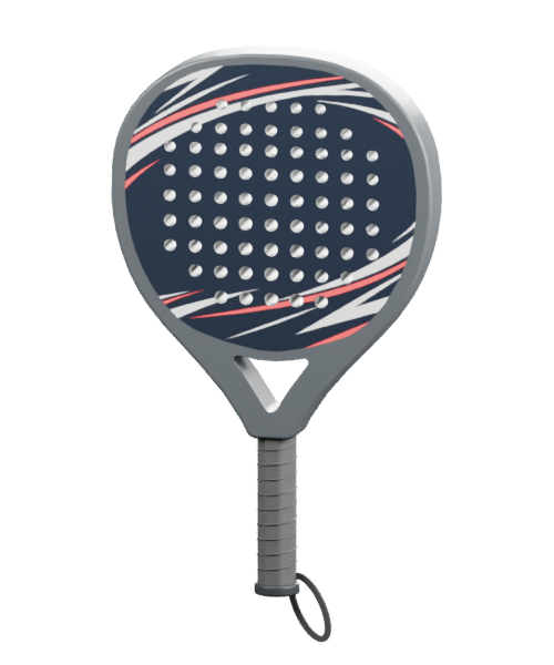 Oversized Round padel racket design