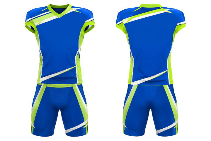 Royal Blue Diagonal Court Line Architecture American Football Alternate Or 7v7 Uniform design