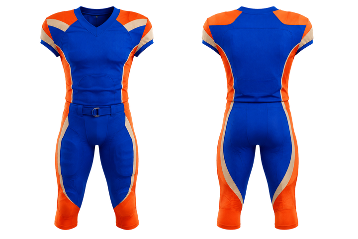Cobalt Bold Sleeve To Side Bridge American Football Padded Game Uniform design