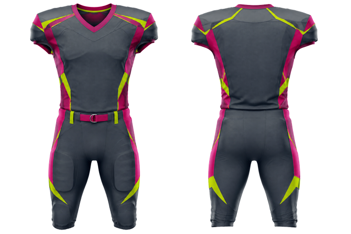 Slate Split Sash Geometry American Football Padded Game Uniform design