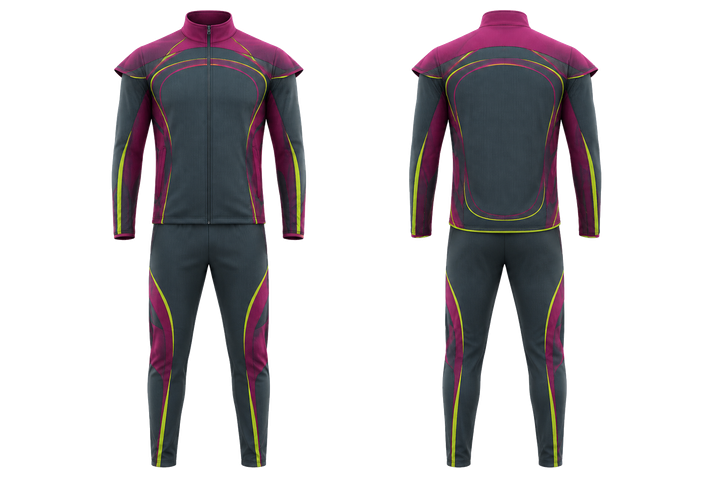 Slate Nested Contour Arcs American Football Sideline Warm Up Set design