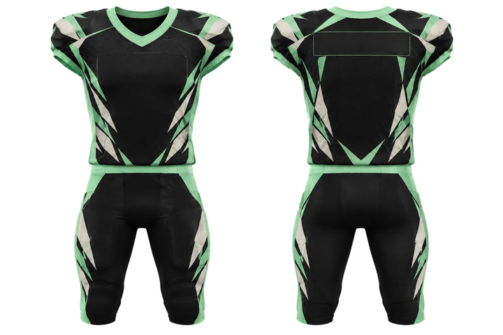 Obsidian Black Fractured Diamond Field American Football Youth Football Uniform design