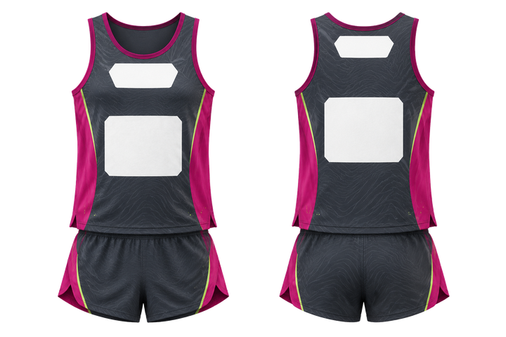 Slate Low Contrast Ripple Map Athletics Race Kit design