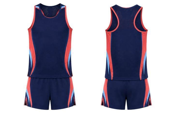 Indigo Curved Body Mapped Side Flow Athletics Track Training Set design