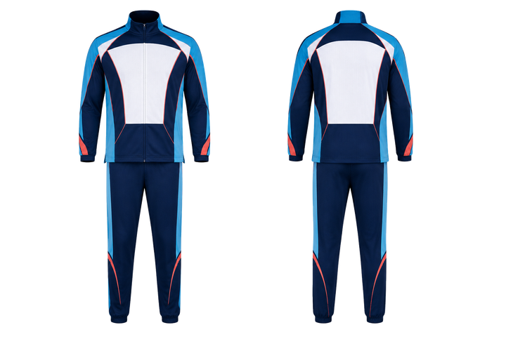 Midnight Navy Minimal Arch And Orbit Geometry Athletics Track Warm Up Set design
