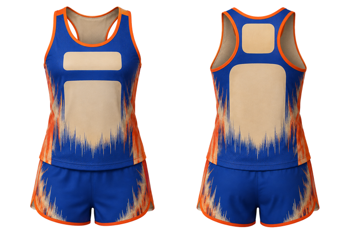 Cobalt Tonal Soundwave Rhythm Athletics Women's Or Youth Race Kit design