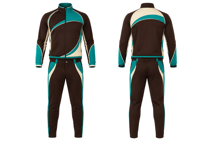 Dark Chocolate Asymmetric Speed Panel Sweep Baseball Dugout Warm Up Set design