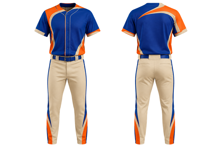 Cobalt Asymmetric Speed Panel Sweep Baseball Game Uniform design