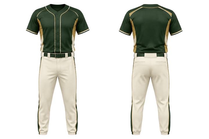 Forest Green Low Contrast Ripple Map Baseball Game Uniform design