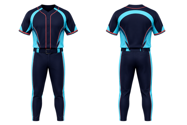 Midnight Navy Nested Contour Arcs Baseball Game Uniform design