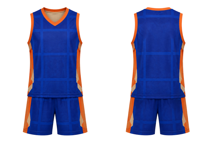 Cobalt Oversized Tonal Grid Basketball Practice Set design