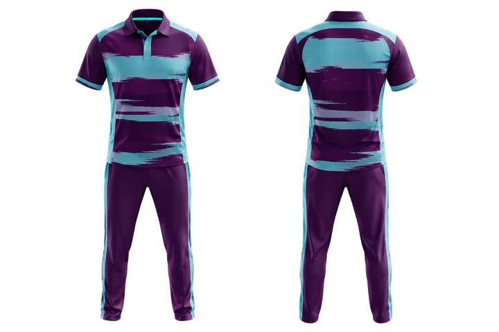 Plum Broken Heritage Hoops Cricket Cricket Training Kit design