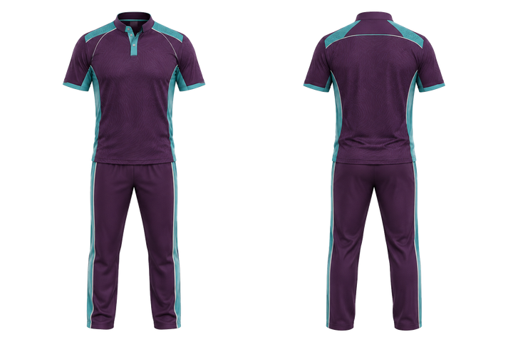 Plum Low Contrast Ripple Map Cricket Premium Whites Or Alternate Kit design