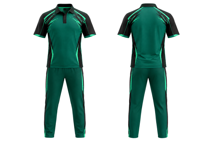Emerald Angular Shoulder Burst Cricket T20 Or ODI Kit design