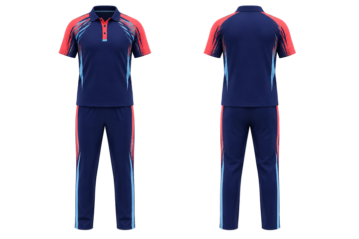 Indigo Bold Sleeve To Side Bridge Cricket Women's Or Academy Cricket Kit design