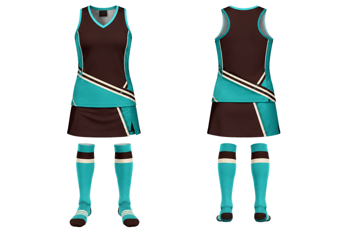 Dark Chocolate Diagonal Court Line Architecture Field Hockey Field Match Uniform design