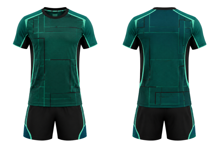Emerald Oversized Tonal Grid Field Hockey Field Training Set design