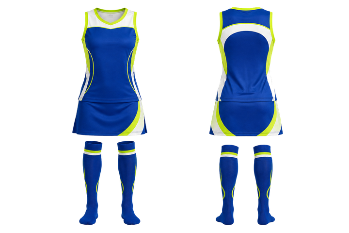 Royal Blue Minimal Arch And Orbit Geometry Field Hockey Women's Or Youth Field Uniform design