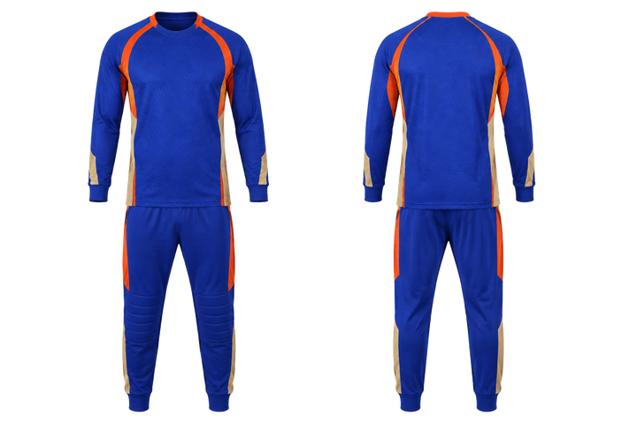 Cobalt Low Contrast Ripple Map Handball Goalkeeper Or Alternate Uniform design