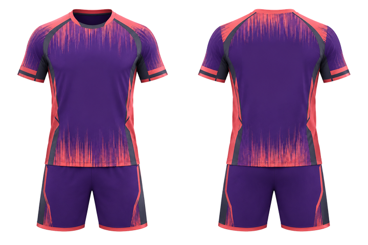 Purple Tonal Soundwave Rhythm Handball Indoor Match Uniform design