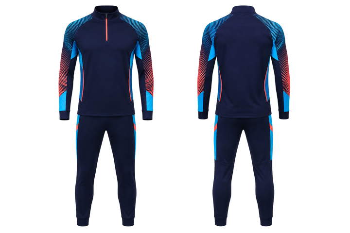 Midnight Navy Compressed Gradient Illusion Made Only From Flat Bands Handball Indoor Warm Up Set design