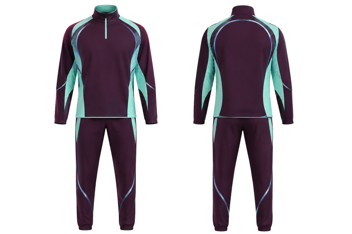 Plum Minimal Arch And Orbit Geometry Handball Indoor Warm Up Set design