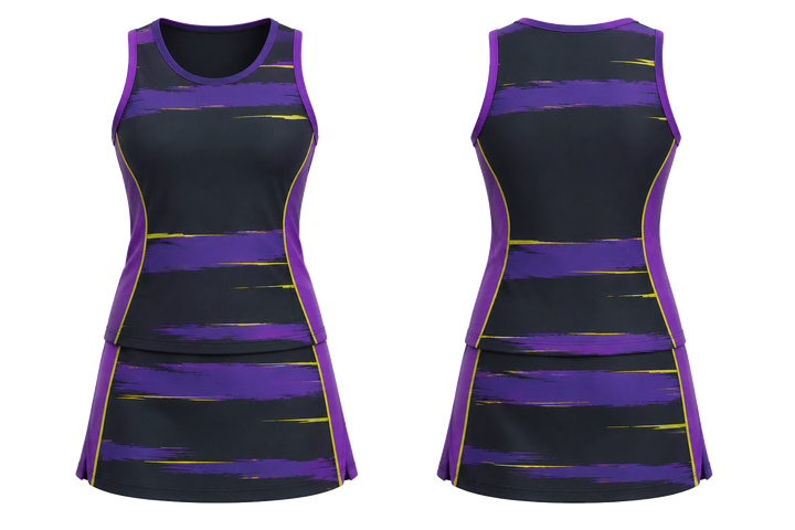 Charcoal Broken Heritage Hoops Netball Alternate Competition Set design