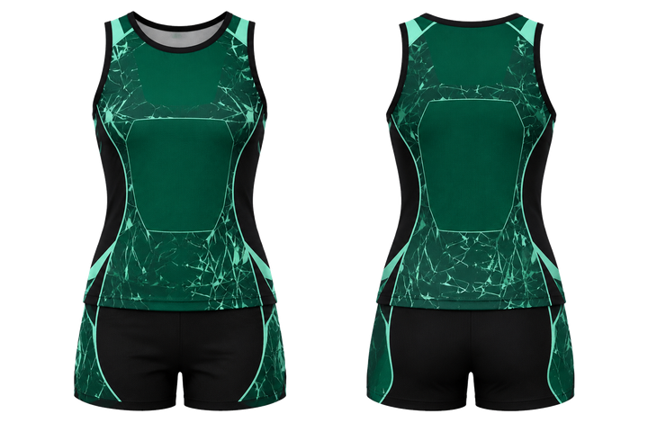 Emerald Fractured Diamond Field Netball Training Set design