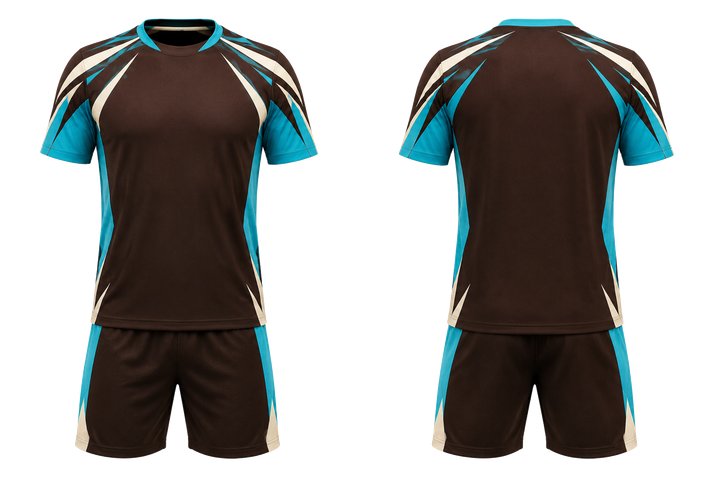 Dark Chocolate Angular Shoulder Burst Racket Sports Racket Match Kit design