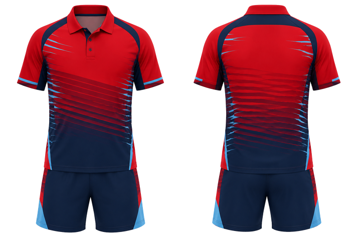 Deep Red Compressed Gradient Illusion Made Only From Flat Bands Racket Sports Racket Match Kit design