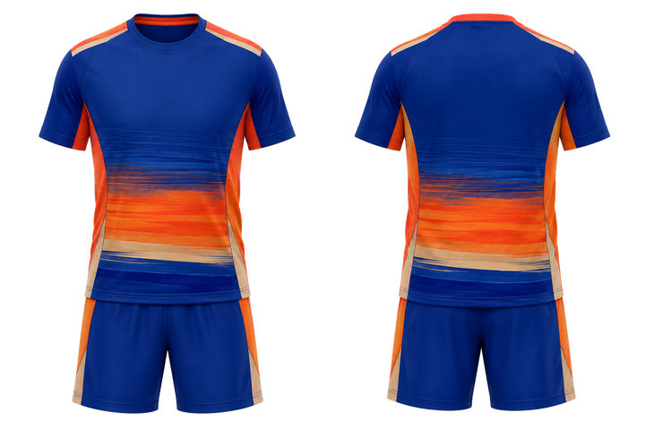 Cobalt Layered Horizon Bands Racket Sports Racket Match Kit design