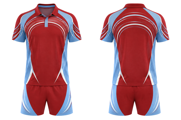 Brick Red Nested Contour Arcs Racket Sports Racket Match Kit design