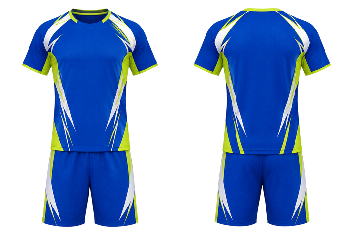 Royal Blue Negative Space Lightning Channel Racket Sports Racket Training Set design