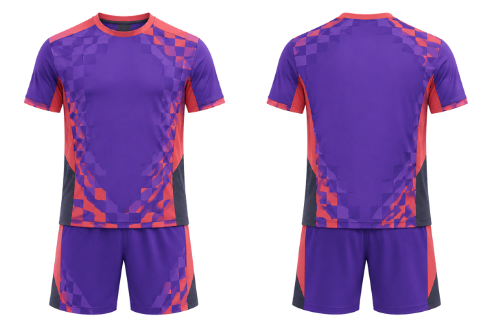 Purple Stepped Chequer Field With Original Spacing Racket Sports Racket Training Set design