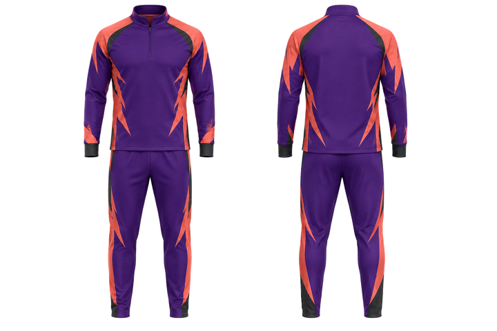 Purple Negative Space Lightning Channel Rugby Club Travel Set design