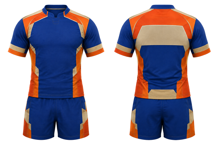 Cobalt Modular Block Mosaic Rugby Contact Training Kit design
