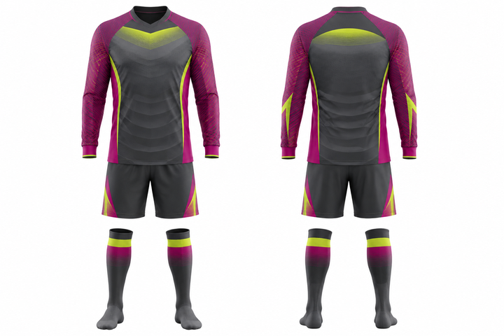 Slate Compressed Gradient Illusion Made Only From Flat Bands Soccer Goalkeeper Or Alternate Kit design