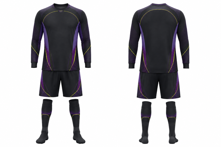 Charcoal Minimal Arch And Orbit Geometry Soccer Goalkeeper Or Alternate Kit design