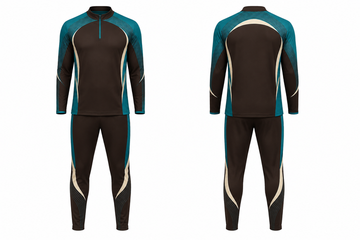 Dark Chocolate Nested Contour Arcs Soccer Warm Up Set design