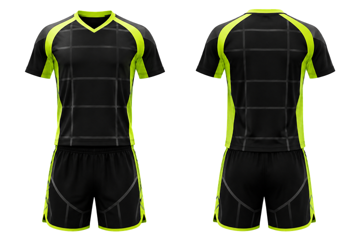 Black Oversized Tonal Grid Volleyball Court Training Set design
