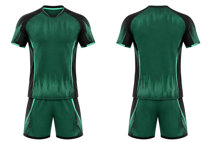 Emerald Tonal Soundwave Rhythm Volleyball Court Training Set design