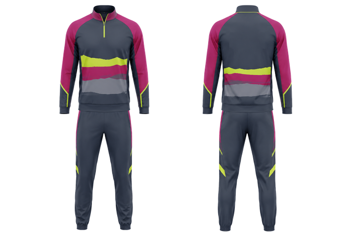 Slate Layered Horizon Bands Volleyball Court Warm Up Set design