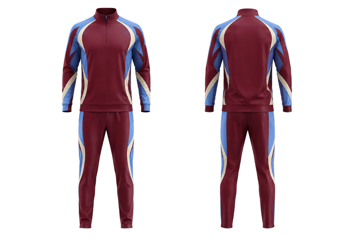 Deep Maroon Nested Contour Arcs Volleyball Court Warm Up Set design