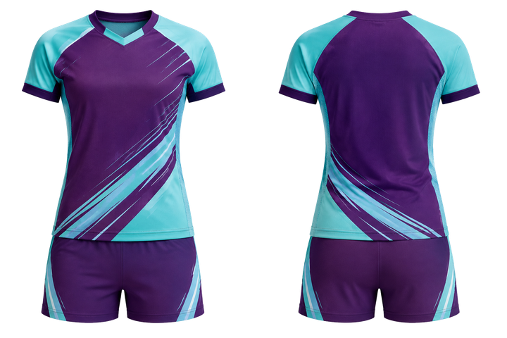 Plum Diagonal Court Line Architecture Volleyball Libero Or Alternate Uniform design
