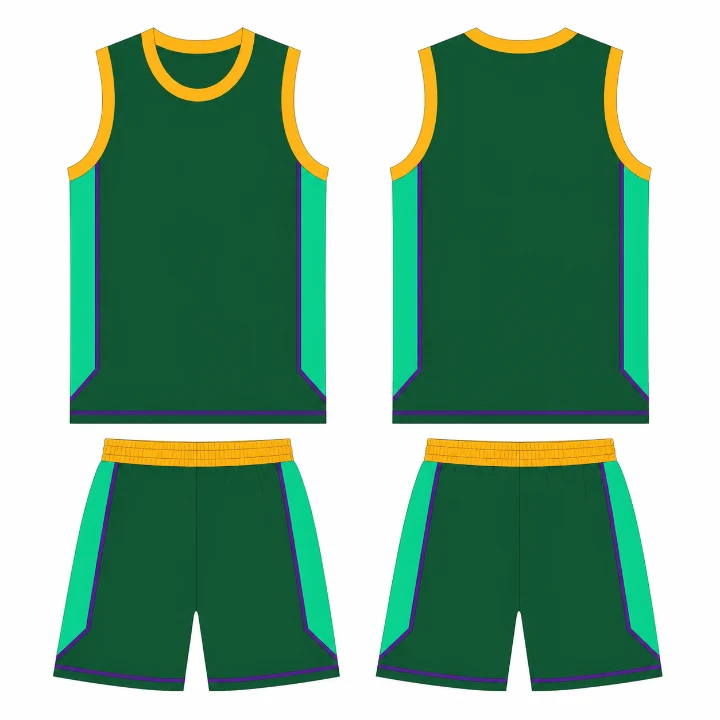 Basketball 03 Forest Gold Varsity design