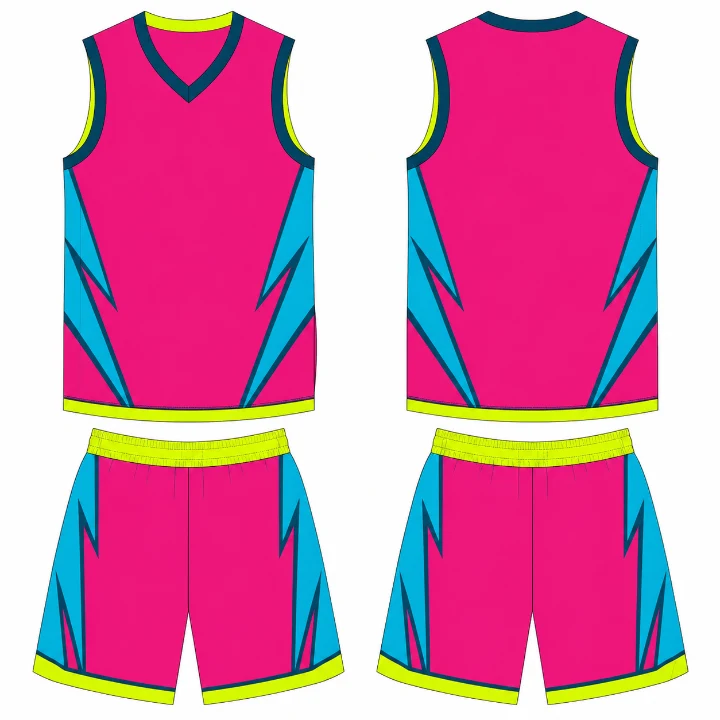 Basketball 04 Magenta Cyan Rush design