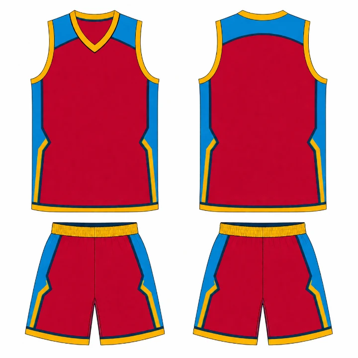 Basketball 05 Crimson Sky Split design