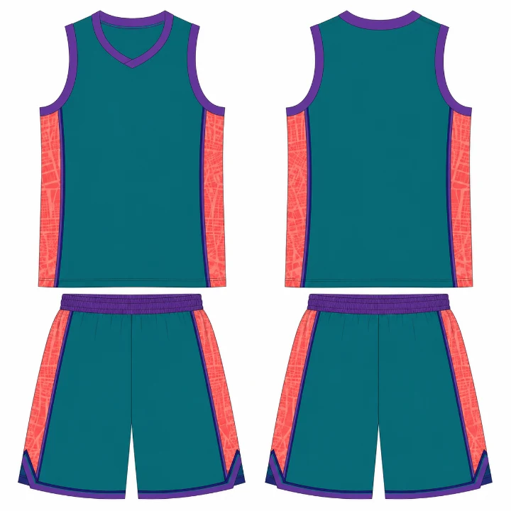 Basketball 06 Teal Purple Cityline design