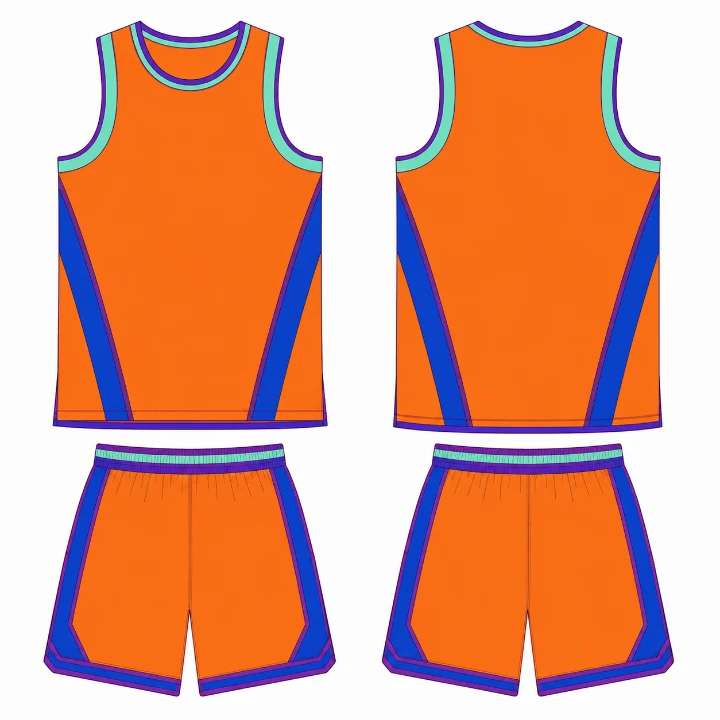 Basketball 07 Orange Mint Slash design